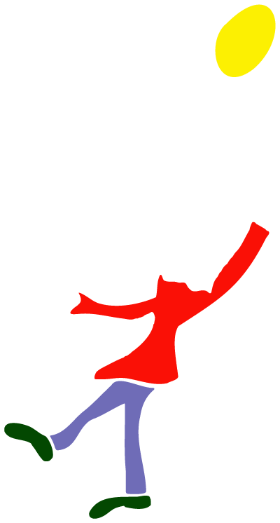 Weiße Figur-Silhouette auf dunklem Hintergrund